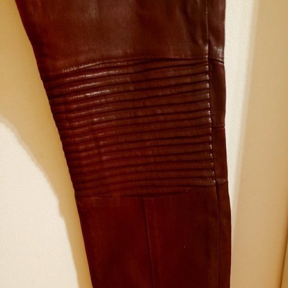 Hudson's Moto Stark Crimson Wax Super Skinny Mid Rise Front Zip Pocket Woman 30 - Picture 4 of 15